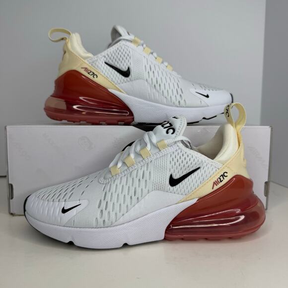 Nike Air Max 270 White/Pale Ivory Muslin Size 6 Women - Picture 1 of 8